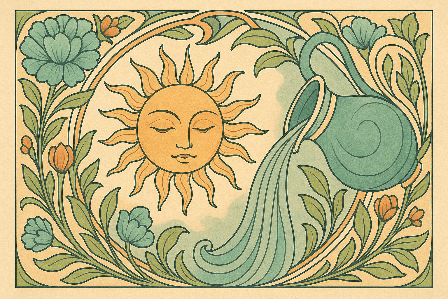 Sonne im Wassermann – Freiheit, Vision und der Geist der Zukunft Sonne im Wassermann