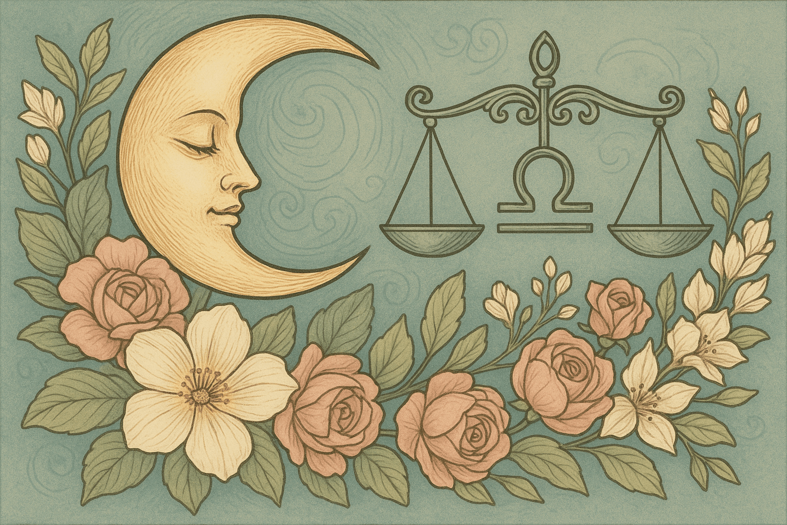 Mond in der Waage