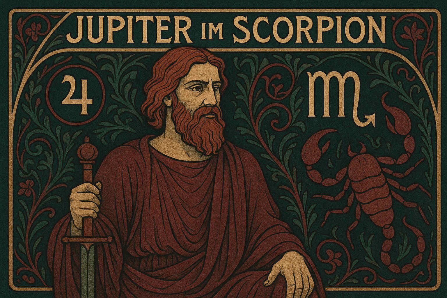 Jupiter im Skorpion – Expansion durch Transformation und Tiefe Jupiter im Skorpion