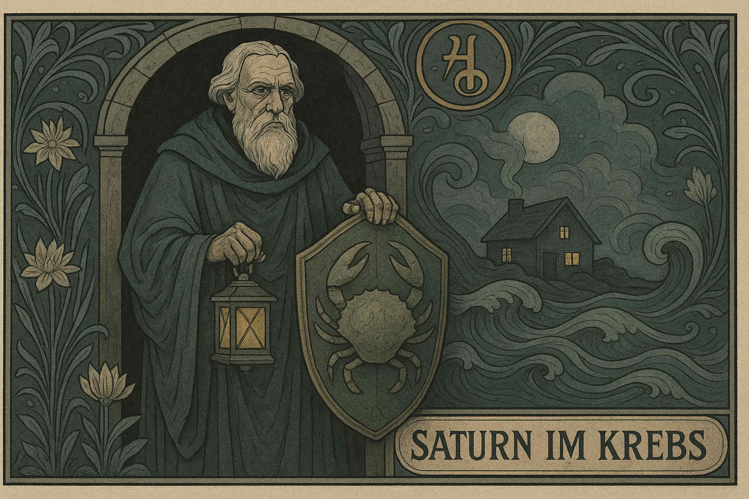 Saturn im Krebs – Prüfungen des Herzens Saturn im Krebs