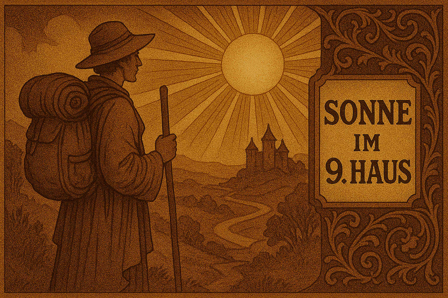 Sonne im neunten Haus