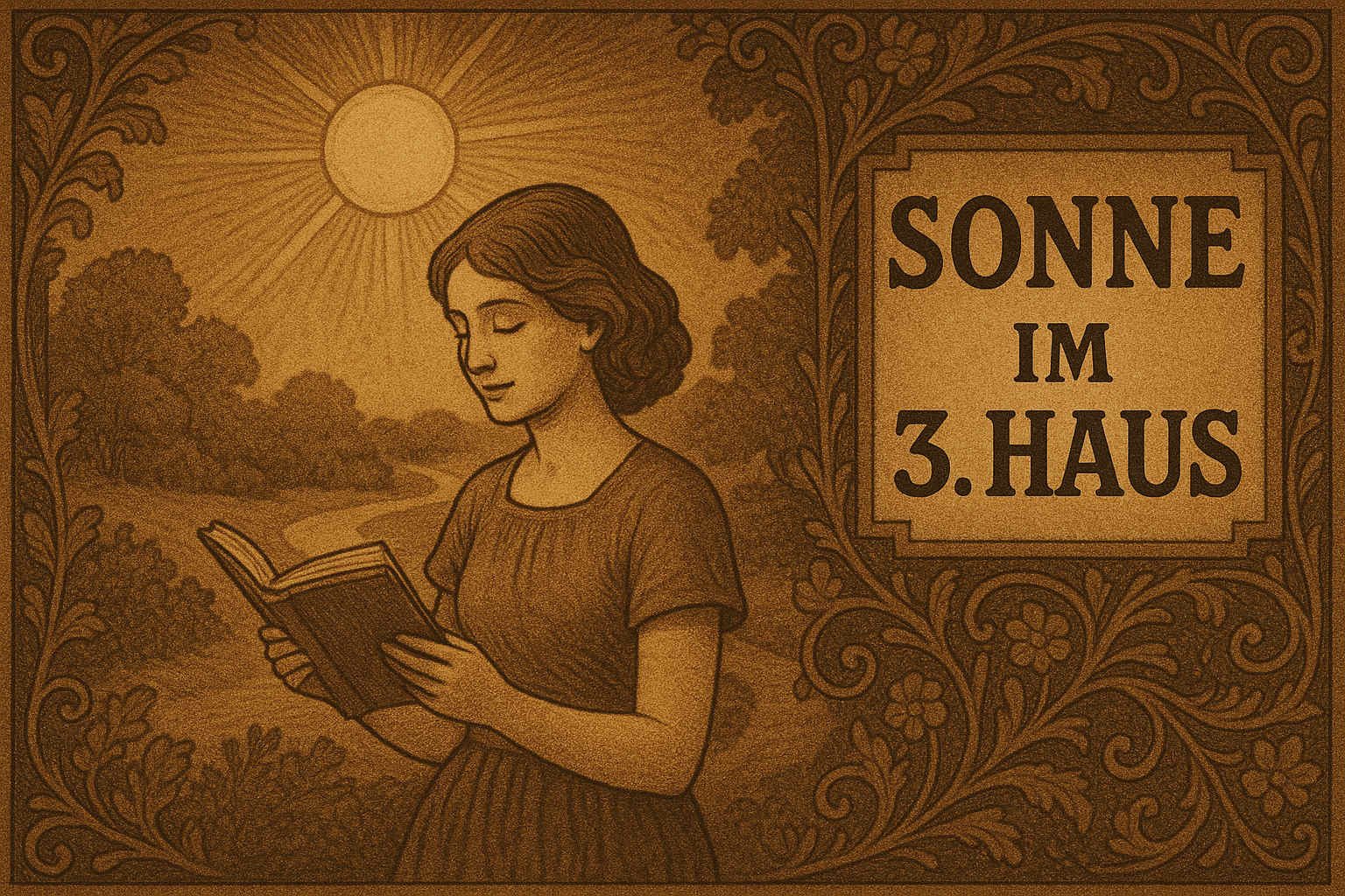 Sonne im Dritten Haus