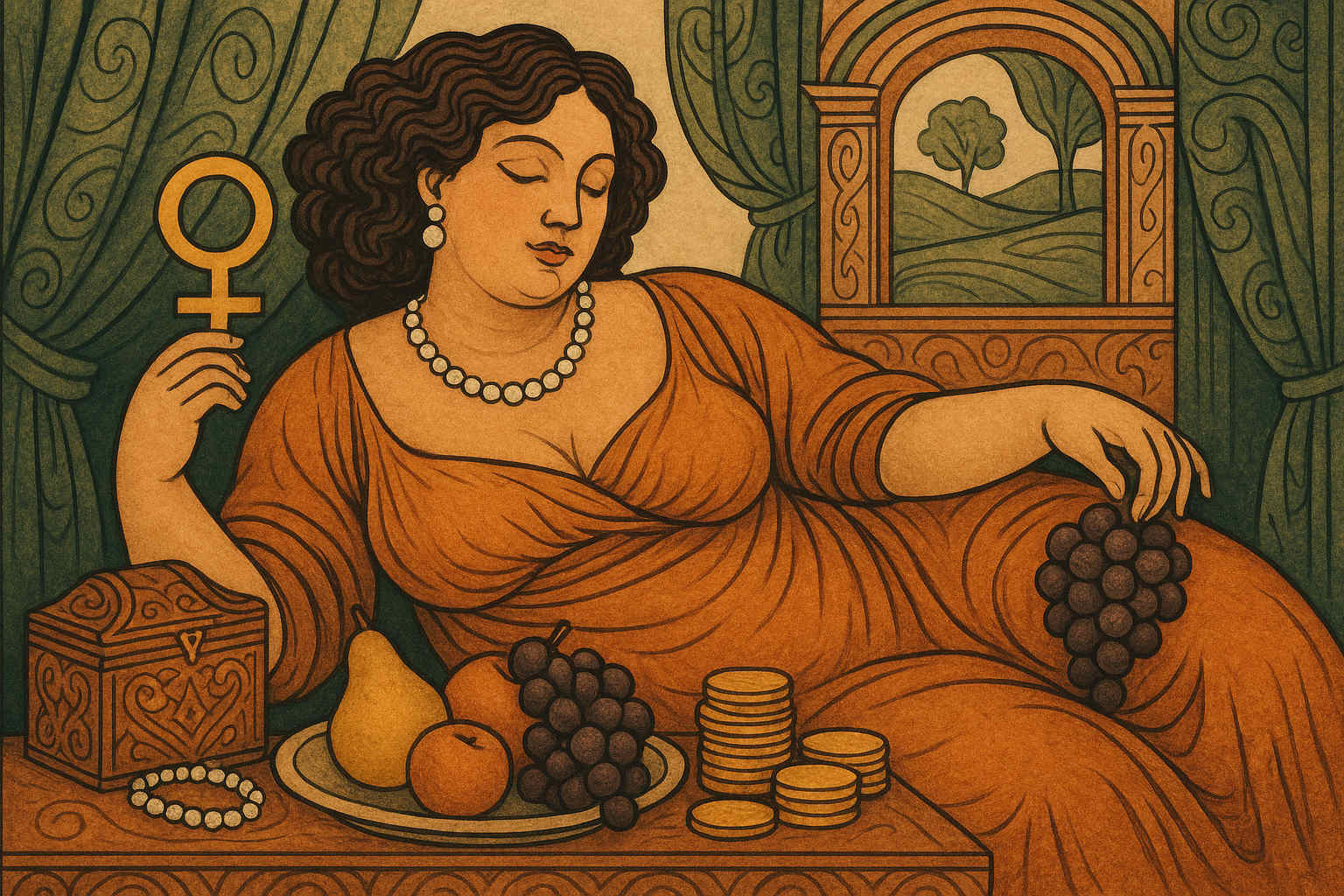 Venus im zweiten Haus